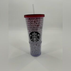 Starbucks 2016 fa la la cold venti cup new straw